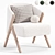 Boucle Upholstered Armchair: Zara Home 3D model small image 5