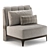 Modern Luxury Armchair PR.760 3D model small image 1