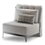 Modern Luxury Armchair PR.760 3D model small image 5