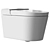 - Hygea Wall-Hung Rimless Toilet 3D model small image 1