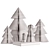 Paper Christmas Decor Set 01 3D model small image 3