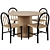 Fern Dining Chair & Christo Table 3D model small image 1