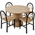 Fern Dining Chair & Christo Table 3D model small image 2