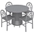 Fern Dining Chair & Christo Table 3D model small image 6