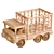 UV Unwrapped Toy Truck Organizer 3D model small image 1