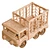 UV Unwrapped Toy Truck Organizer 3D model small image 5