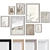 Wall Art Frames Set - Frames, Textures 3D model small image 1