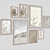 Wall Art Frames Set - Frames, Textures 3D model small image 2