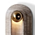 Pfaffikon Travertine Sconce Fixture 3D model small image 2