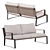 Outdoor Sofa Phoenix Molteni C 3D model small image 2