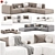 Luxury Shangai Sofa by Poliform 3D model small image 2