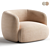 Modern Fabric Armchair by Marac 3D model small image 1