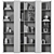 Modular Bookcase with High-Quality Textures 3D model small image 7