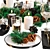 Festive New Year Table Setting 3D model small image 3