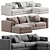 Coastal Comfort Chaise Sectional Sofa 3D model small image 1