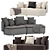 Corona Render Sofa Torii Bold 3D model small image 5