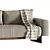 Elegant Joquer Sledd Sofa Set 3D model small image 2