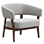 Stylish Juno Chair Upgrade 3D model small image 1