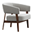 Stylish Juno Chair Upgrade 3D model small image 2