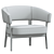 Stylish Juno Chair Upgrade 3D model small image 3