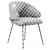 Elegant Emil Chair with Gold Legs 3D model small image 6