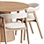 Scandinavian Dining Set by Divan.ru 3D model small image 3