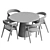 Scandinavian Dining Set by Divan.ru 3D model small image 5