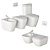 Happy D.2 Ceramic Bathroom Set 3D model small image 5