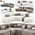 Elegant Bjorn L Sofa Design 3D model small image 3