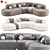 Elegant Bjorn L Sofa Design 3D model small image 4