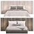 Panoramic Headboard Desire Bed 3D model small image 3