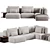 Modern Westside Sofa Design by Poliform 3D model small image 3