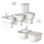 Darling New Ceramic Bathroom Set 3D model small image 5