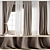 Curtain 869 with 3D Models 3D model small image 1