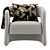 Elegant RH Gia Armchair 3D model small image 2