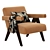 Vintage-inspired RH Jacob Armchair 3D model small image 5