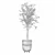 Modern Ficus Benjamina Plant Ensemble 3D model small image 2