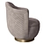 Elegant Devona Swivel Chair 3D model small image 2