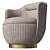 Elegant Devona Swivel Chair 3D model small image 5