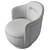 Elegant Devona Swivel Chair 3D model small image 6