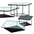 Sleek Lemante Tables Set 3D model small image 1