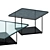 Sleek Lemante Tables Set 3D model small image 3