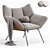 Modern Gustav Armchair Design 3D model small image 6