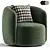 Manik Recliner Chair Divan.ru 3D model small image 1