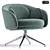 Elegant Swivel Armchair Design Sunrise 3D model small image 1