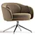 Elegant Swivel Armchair Design Sunrise 3D model small image 3