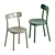 Trendy Open-Back Beech Chair 3D model small image 3