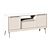 Stylish Caisson TV Stand 3D model small image 2
