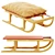 Vintage Soviet Sleds 3D model small image 2