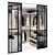 Modern Walk-in Wardrobe with Décor 3D model small image 1